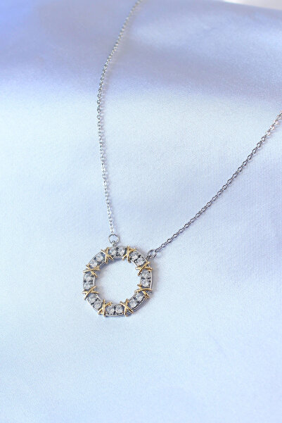 online kapsulavm avm alışveriş 316L Steel Silver Color Zircon Stone Gold Deta...