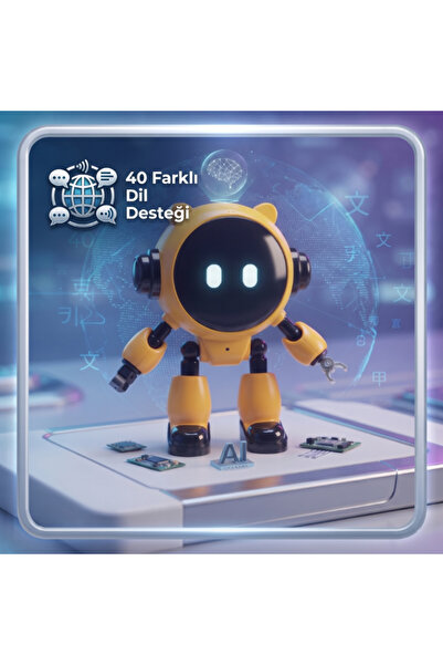 Pretify Yapay Zeka Robot Oyuncak Asistan Eğitici Ve Öğretici İnteraktif Akıllı Robot Sesli Sohbet Robotu