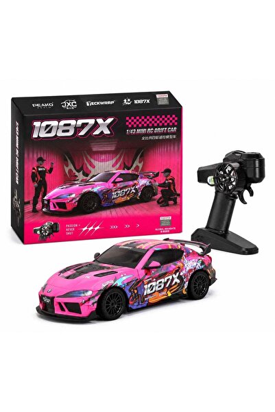 Toyota 1087X 1:43 Mini RC Drift Car 2.4G Remote Control 4WD Rechargeable With...