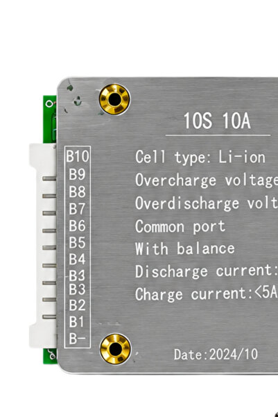 RoboPazar BMS 10S 10A Li-ion Batarya Koruma ve Dengeleme Kartı – 36V 10 Hücre Battery Management System