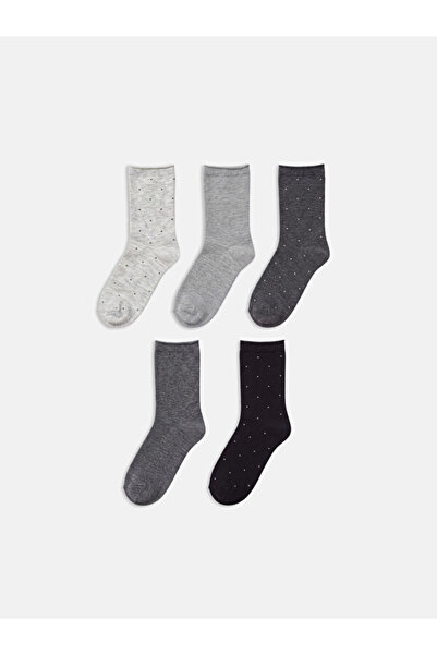 LC Waikiki Quality Pieces from Çelebi Store Embroidered Women's Socks 5-Piece...