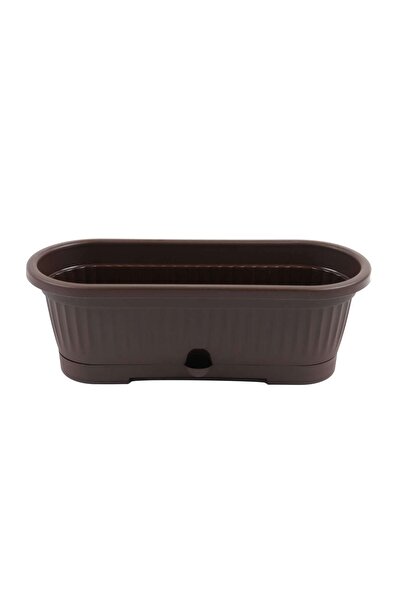 OEM Jardiniera din plastic Verbena, cu suport, interior / exterior, ovala, ma...