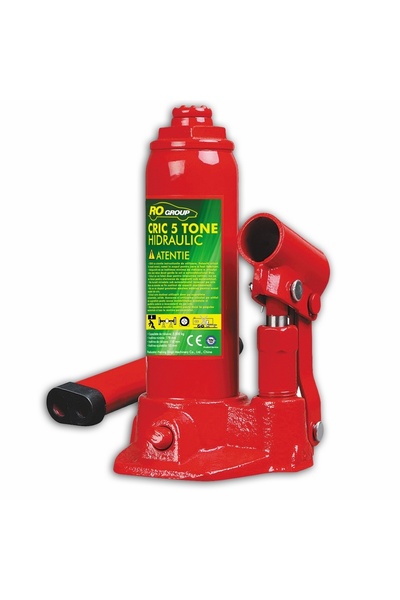 OEM Cric hidraulic auto, tip butelie, 5 tone, inaltime ajustabila 55 mm, supa...