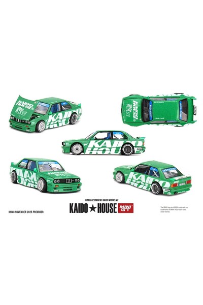 Mini GT Kaido House Kaido House x Mini GT BMW M3 Kaido Works V2- Green