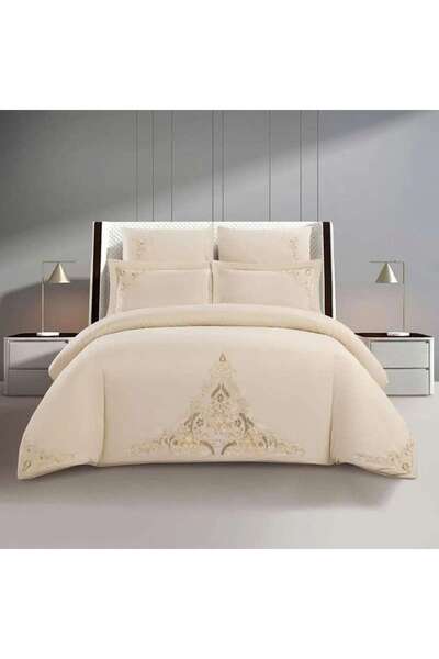 Alhabib bedding مفرش صيفي مفرد ونص بيج يناسب سرير 200x120سم عدد القطع 4
