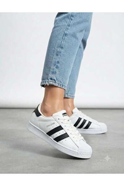 KİRWE Women's White Sneaker Daily Orthopedic Sole Walking Sports Shoes