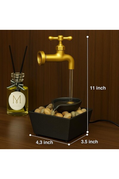 Generic Mini cascadă decorativă de interior cu efect vizual de robinet suspendat