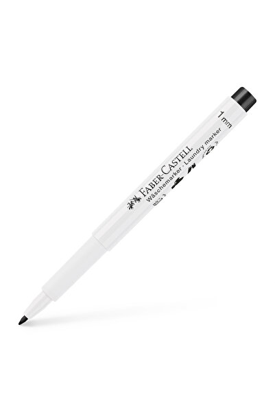 Faber Castell Marker textil slim varf rotund negru faber-castell