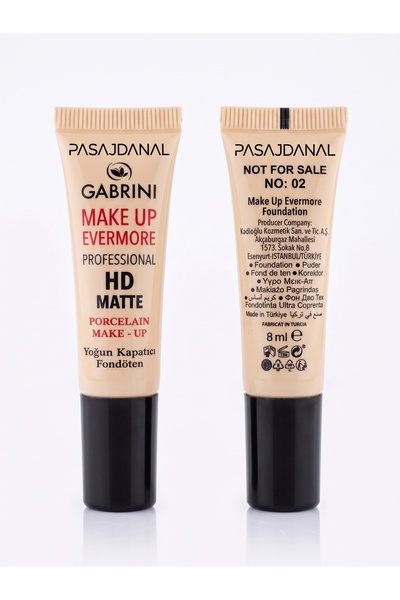 pasajdanal Mat Fondöten Professional Hd Matte Foundation 8 ml No:2 (TESTER)