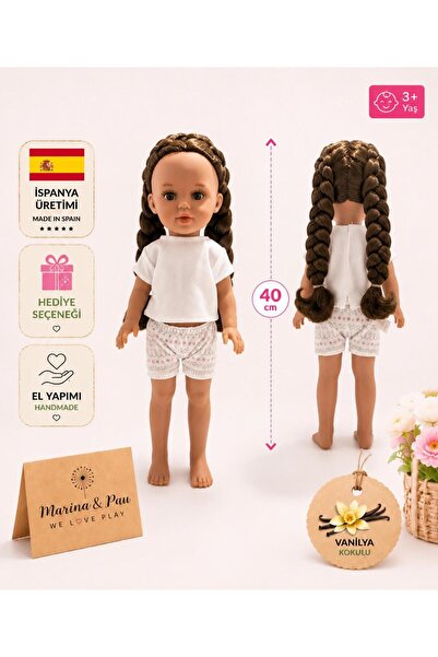 MARINA & PAU Marina&Pau Marina Serisi 40 cm Star Pijamalı Oyuncak Bebek | Van...