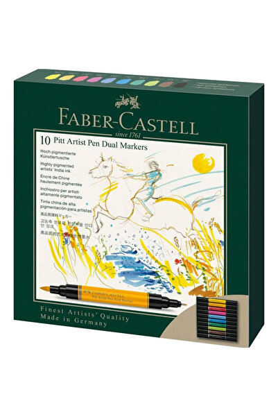 Faber Castell Pitt artist pen dual marker set 10 buc faber-castell
