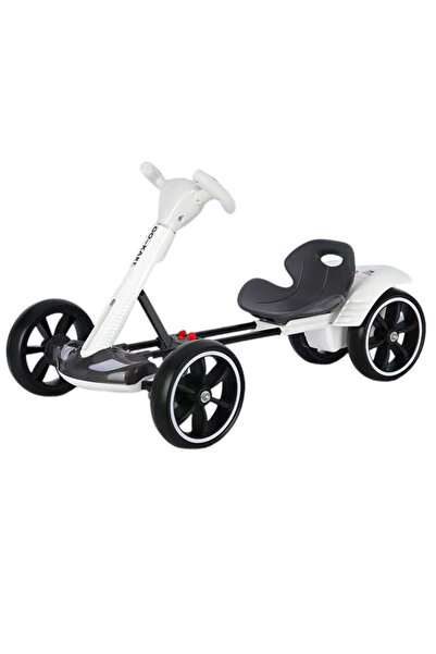 Krista Kart electric pliabil pentru copii, 6V, 3-7 ani, Alb