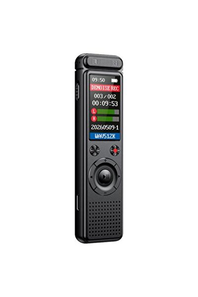Kruger&Matz Digital Voice Recorder KM0950, 8GB, 6000 mAh, Up to 50 Hours, Black
