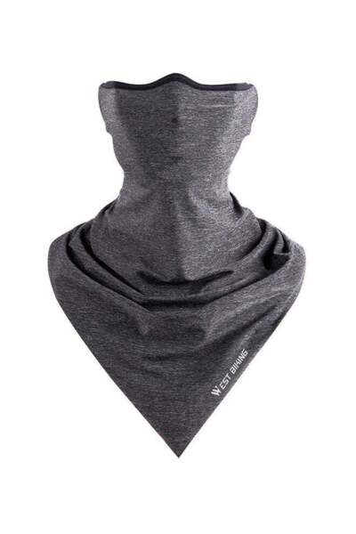 BLOOMING TIME Ice Silk Breathable Cycling Face Mask 23.5x48.5cm