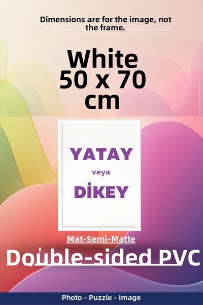 Atlas Sanat Galerisi 22Mm-50X70 cm Matte Pvc Glassless Photo 1000 Piece Puzzl...