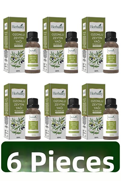 herbalıty زيت زيتون معالج بالأوزون 50 مل 6*قطعة