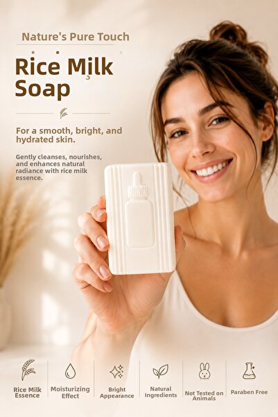EPİZEN Rice Milk Soap for a Radiant and Even-Toned Appearance