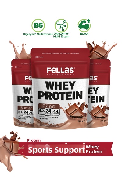 Fellas Whey Protein Powder Chocolate Flavored (175 g) X 3