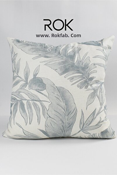 ROKFAB Floral Patterned Throw Pillow Cover 45X45 cm Decorative Pillowcase