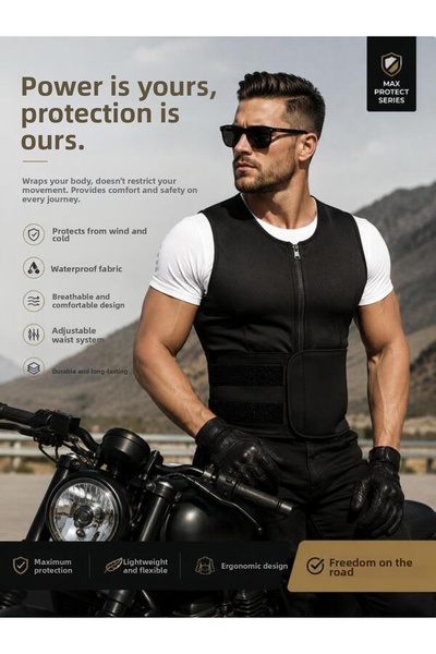 Ankaflex Biker Wind Cold Liquid Proof Jacket Motorcycle Protective Vest Clothes