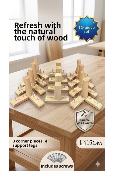 LEGORA WOOD DESİNG 1. أرجل أثاث من خشب الجرجين الخام، أرجل أثاث لوحدة التلفزي...