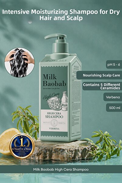 Milk Baobab Intensive Moisturizing Shampoo Special for Dry Hair High Cera Sha...