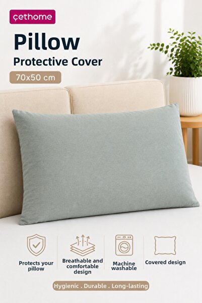 Weweus Çethome 50X70 cm Gray Pillow Protective Cover Case