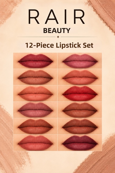 RAİR BEAUTY 12 Nude Tone Lip Pencils Soft Version