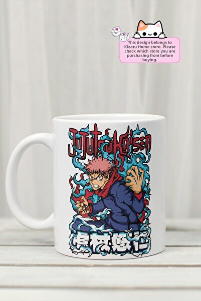 Kizaru Home Jujutsu Kaisen - كوب من البورسلين مطبوع عليه تصميم أنمي إيتادوري ...