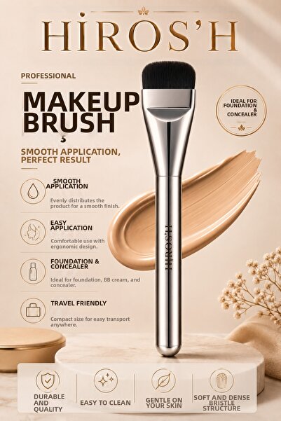 HİROS'H Premium Foundation Brush That Provides Even Distribution