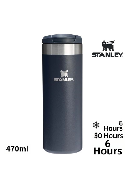 Stanley الإيرولايت ™   كوب ترانزيت 0.47 لتر، كوب ترمس، زجاجة ماء، أزرق داكن