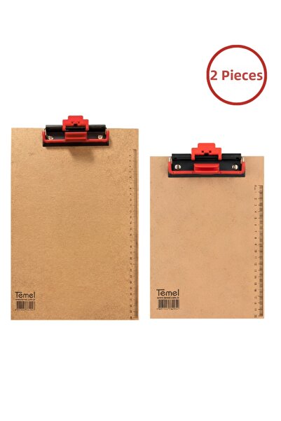 Temel A4 and A5 Wooden Secretary's Pen Holder with Automatic Mechanism and Pe...