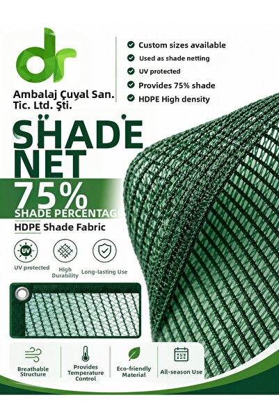 dr ambalaj çuval san.tic.ltd.şti. شبكة تظليل 6 متر × 8 متر، شبكة سياج خضراء ب...