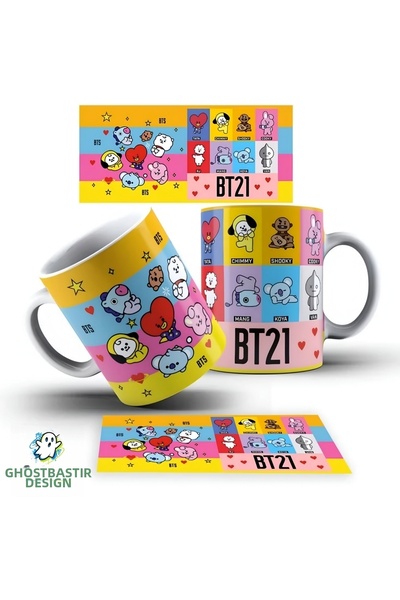 Ghostbastır Design Bt21 Mug Cup |   Single Piece K0171