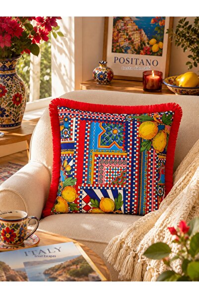 Skhome Double-Sided Decorative Energetic & Living Room Decor Fringed Throw Pi...