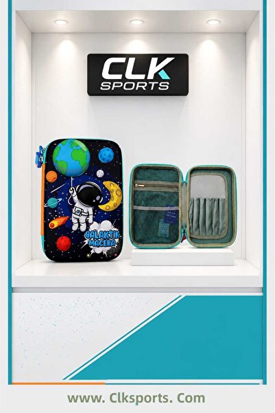 CLK SPORTS حقيبة أقلام كبيرة الحجم من فيكس بوينت إيفا - مغامرة جالاكتيك