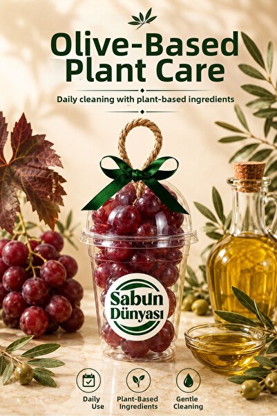 sabundünyası Red Globe Grape Bunch Soap 250 Gr – Stringed Herbal Olive Oil So...
