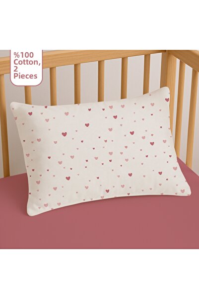 liefhome 100% Cotton Baby Pillow Case 35X45 (2 Pieces)
