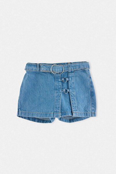 TRENDYOLKIDS Blue Midi Plain Kids Skirt Tkdss26Et00013