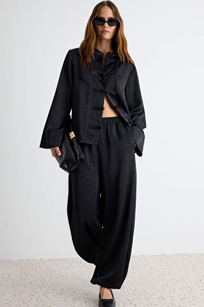Trendyol Collection Black Pants Twoaw27Pl00083