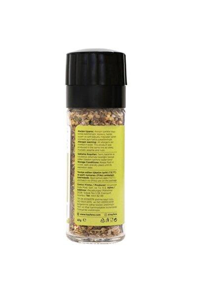 Hayfene Ege Otlu Sarımsaklı Baharatlı Tuzlu Çeşni 40 g (Değirmen Kapaklı)