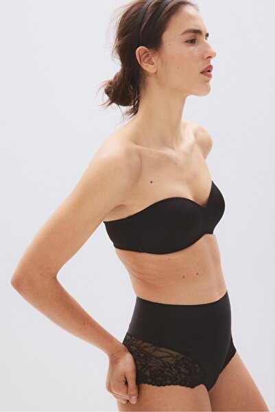 H&M Dolgulu Mikrofiber Bandeau Sütyen
