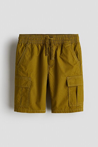 H&M Pamuklu Poplin Kargo Şort