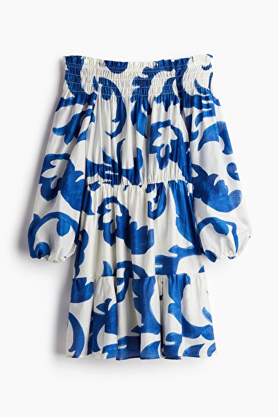 H&M Omuzları Açık Elbise