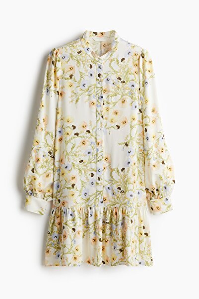 H&M Desenli Viskoz Elbise