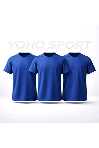 YOHO SPORT Unisex osnovni kroj 100% pamuk, mekana tekstura, SaksBlue majica s...