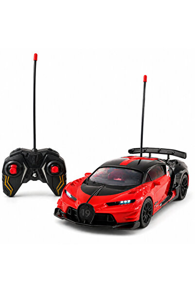 LEAN Mașină sport RC roșie 1:16 cu lumini și viteză de 20 km/h