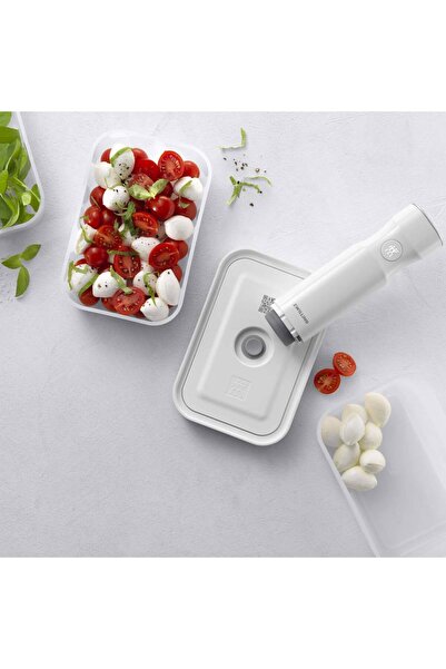 ZWILLING Fresh & Save Vakumlu Saklama Kabı Seti S/M/L Boyut Yarı Şeffaf-Gri