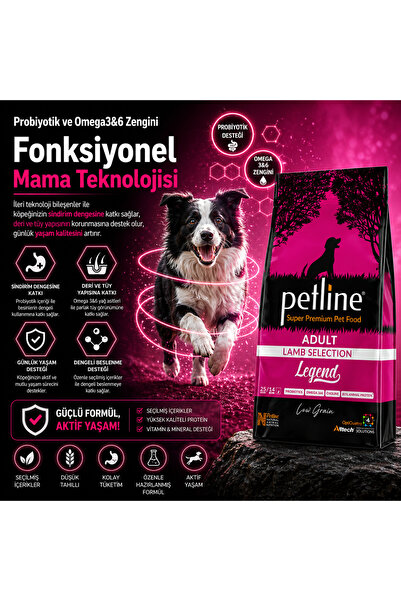 Petline Probiyotik ve Omega3&6 Zengini Yetişkin Köpek Maması 12kg - Legend