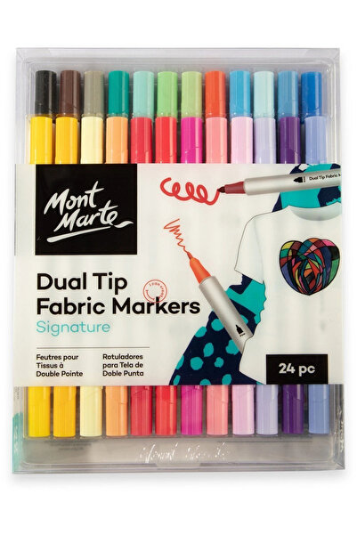 Mont Marte Premium Çift Uçlu Kumaş Marker Signature 24'lü